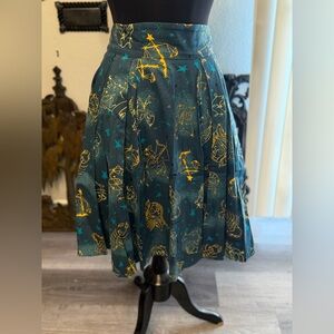Pinup Girl Clothing Celestial Skirt Size Large